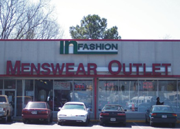 Menswear Outlet Sign