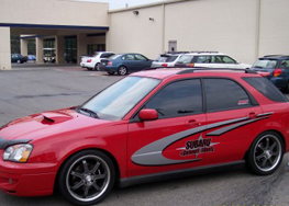 Red Car Lettering