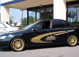 Black Car Lettering