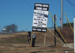 Shopping Center Sign